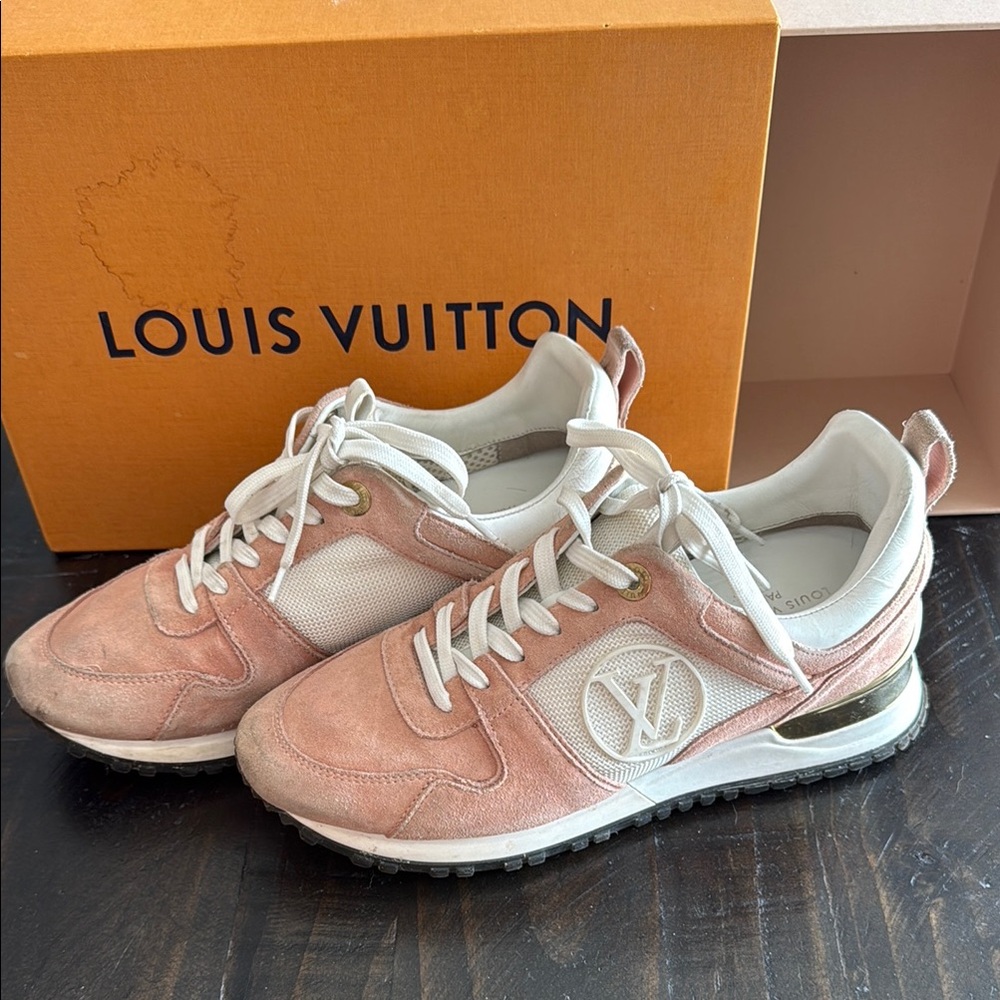 Louis Vuitton Blush and White Women's Sneakers